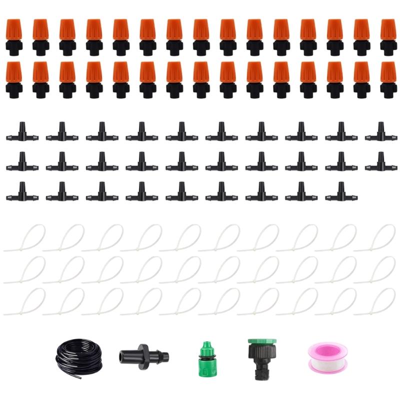 Adjustable Angled Garden Sprinkler Set Drip Irrigation System Heat Resistant For Efficient Watering In Yard And Lawns