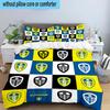 Leeds United Crest Design 3PCS Bedding Set 2D Printing (Includes 1 Duvet Cover + 2 Pillowcases Coreless), Bedroom decor,Fan Gift