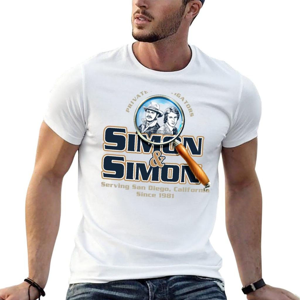 Simon and Simon Private Investigators TShirt t shirts cotton 100 t shirt Unisex luxury funny t shirts dark humor Tshirt