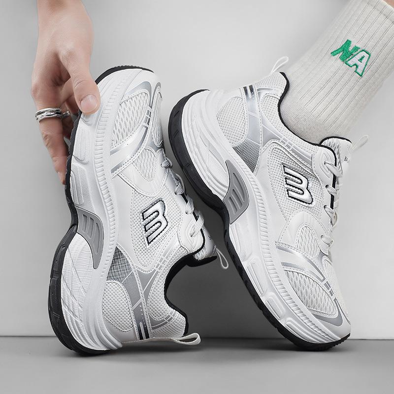 New Ins Dad Sneakers Trendy Shoes Korean Version Platform Student Breathable Mesh Shoes Men's Casual