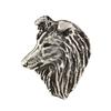Sheltie - Broche de cachorro banhado a prata, alfinete elegante, decoração de lapela de jaqueta da marca Art-Dog