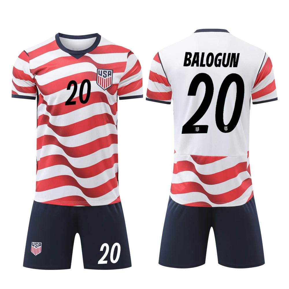 

2026 USA Home Football Jersey Set No.20 L