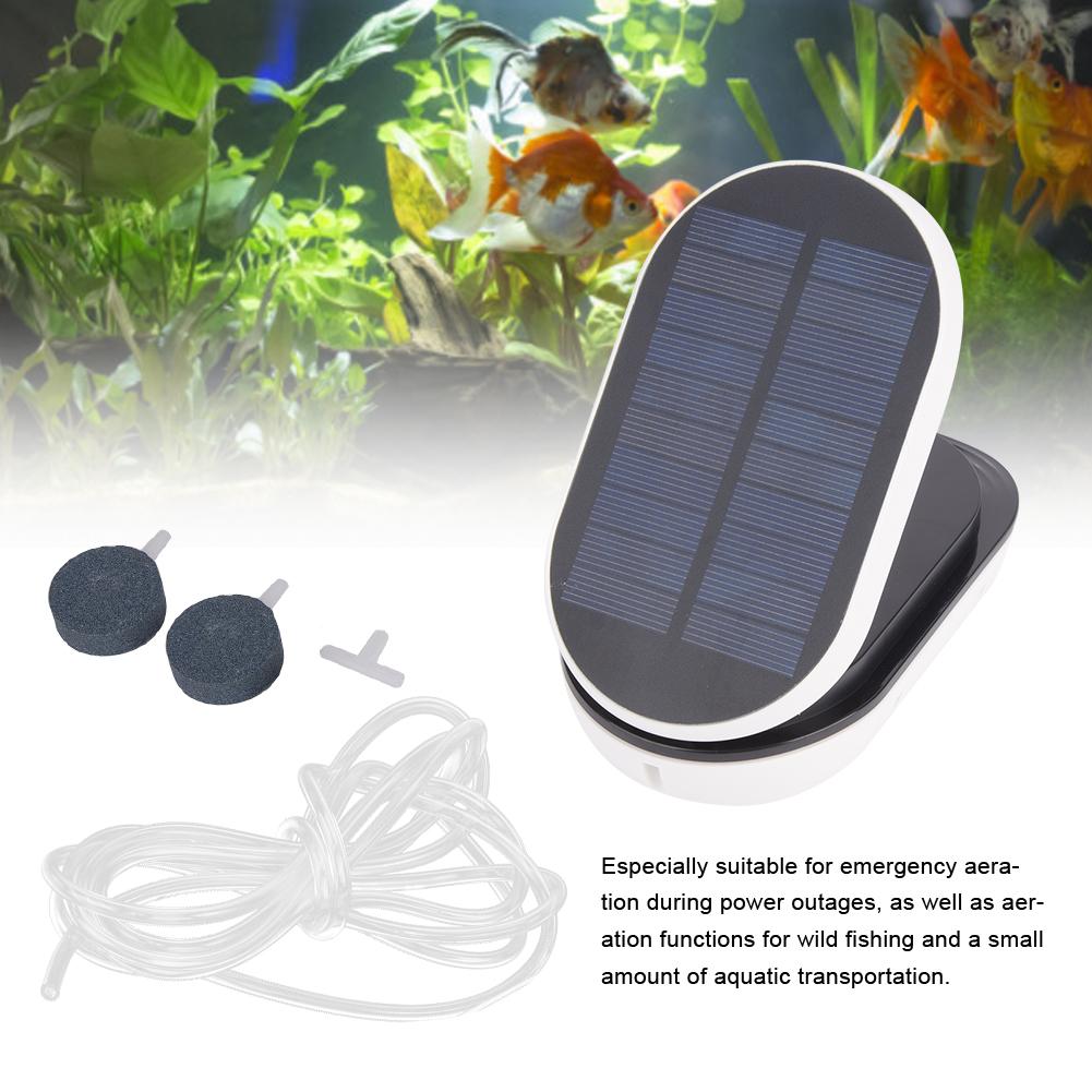 AP007 3-Level Solar Powered Air Pump Portable Oxygenator Aerator for Aquariums/Fish Tanks
