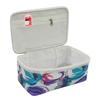 LUCES® Fabric Women Makeup Storage Box Travel Vanity Artist Storage Bag Zipper Pouch Cosmetic Utility Toiletry Wardrobe Organizer Jewellery Pouch Pa