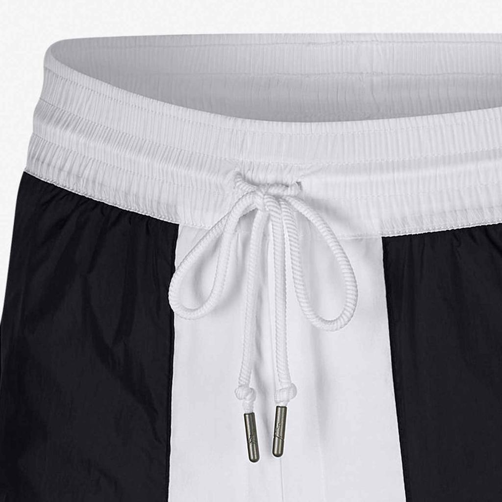 Jordan Engineered Color Block Outdoor Sports Elastic Waist Casual Shorts Men Shorts Black White AO3107-100
