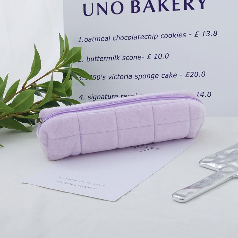 

Кавайный пенал Креативная сумка-подушка Большая вместимость Сумка из короткого пуха для девочек Школьные принадлежности Пенал Косметичка