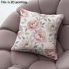 Vintage Peony Floral Pillow Covers Pattern Cushion Cover Suitable for Sofa Bedroom Car Pillow Cover