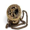 Brass Sundial Compass  Portable, Durable Ideal for Camping, Hiking, Boating Unique Home Decor Jeweled Compass Needle