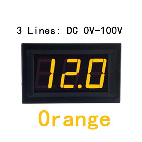 0.56inch Mini Digital Voltmeter DC 4.5V to 30V Digital Voltmeter Voltage Panel Meter For 6V 12V 24V Electromobile Motorcycle Car