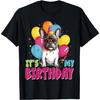 It's My Birthday Party French Bulldog Frenchie Dog Funny T-Shirt