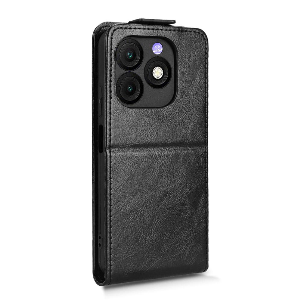 For itel Zeno 10 4G Stand Case Magnetic Clasp Vertical Flip Leather Phone Cover with Card Holder