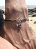 Sterlingworth Sunlight Cuban-L1 Natural Stone Silver Chain Bracelet