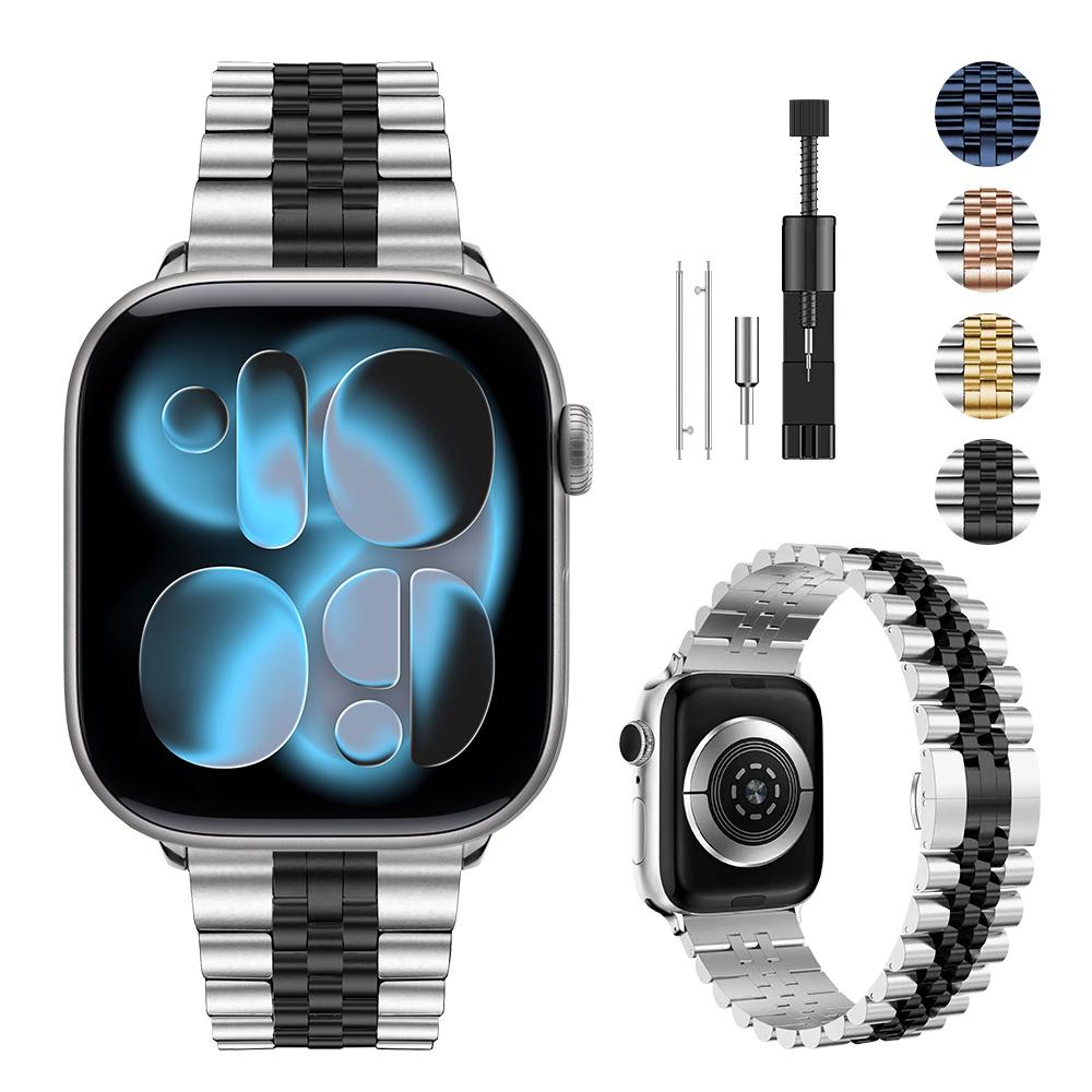 Metal Strap For Apple Watch Ultra 3/2 49mm 11/10 42/46mm 9 8 7 45/41mm Stainless Steel Bracelet Wristband iwatch 6 5 SE3 44/40mm