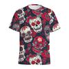 Fashion Mexican Sugar Skull Pattern T-shirt For Men Casual Short Sleeve Tops Summer 3d Printed Rose Graphic Tees Women T  Shirts