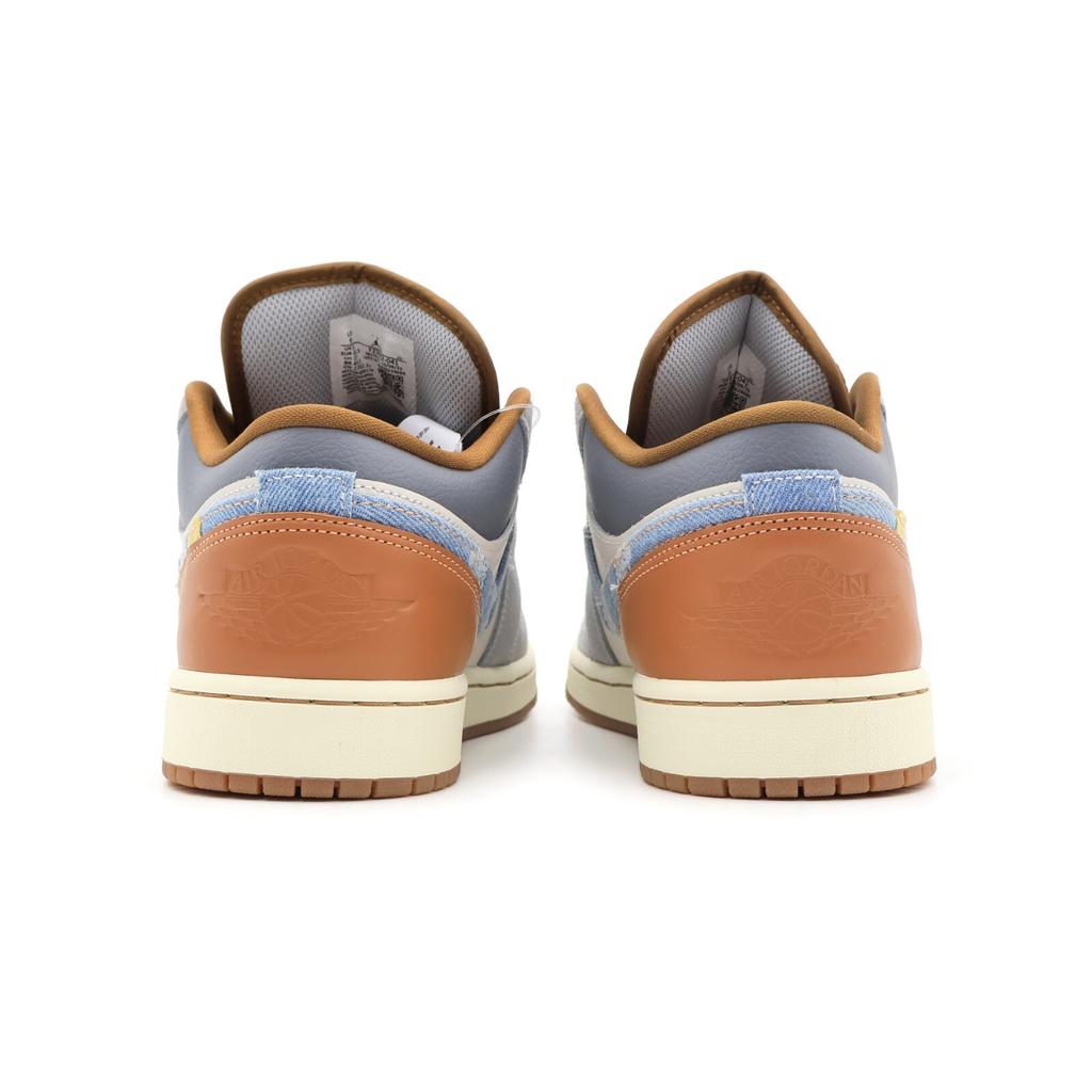 FZ5042-041 Nike Air Jordan 1 Low SE Phantom Amber Brown Star Blue Denim (Men's)