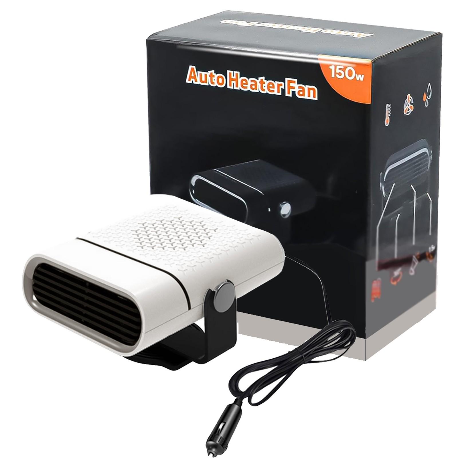 

Автомобильный обогреватель, быстрый нагрев, размораживание и антизапотевание, 2 в 1 вентилятор быстрого нагрева и охлаждения, розетка с подсветкой, 12 В автомобильный вентилятор ветрового стекла One Size белый