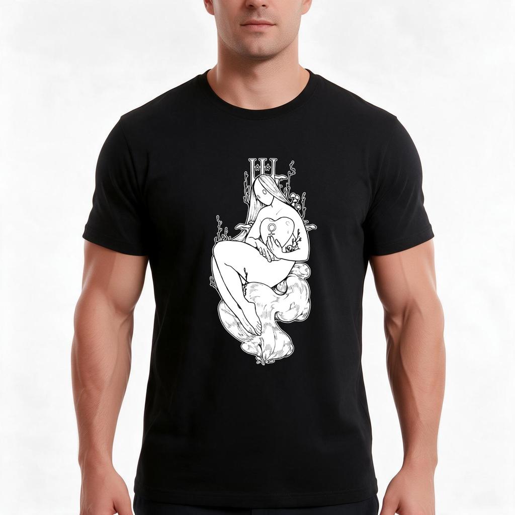Tarot 3 Tshirt Summer Casual Cotton Tee Oversized Streetwear Tops Vintage Graphic Print Loose Fit Short Sleeve 100 Cotton
