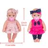 12'' Reborn Lifelike Toy Figure Interaction Toy Full Body Vinyl Simulation Baby Bath for Doll that Look Real for w/ Eyes