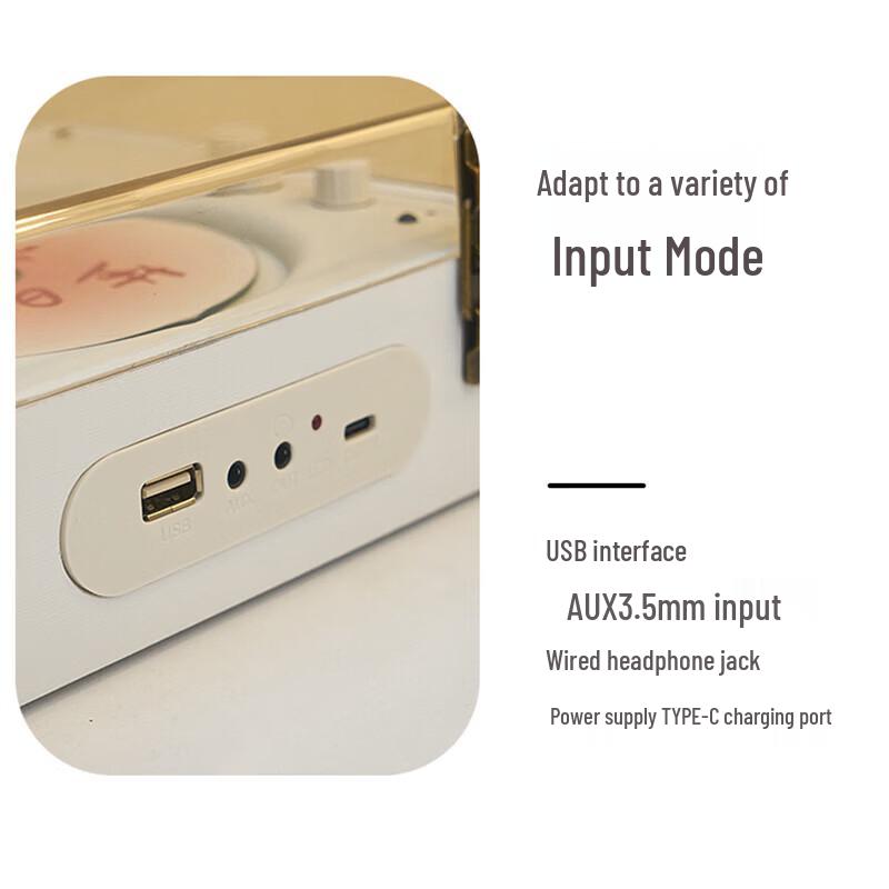 Bede SG1883A Retro Bluetooth Desktop CD-Player CN-Stecker (Adapter enthalten)