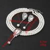 Europe and the United States new hot-selling pearl necklace set women's three-piece set suitable for wedding dinners
