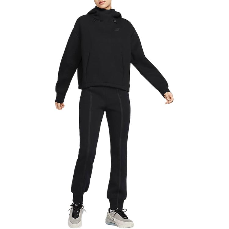 Nike FW24 TECH FLEECE Sweatshirt Damen Schwarz FV6323-010