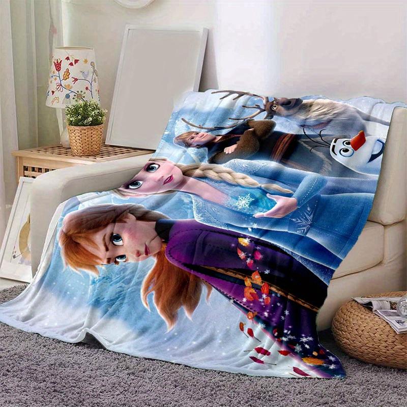 

1pc. Frozen Elsa Inspired Winter Wonderland Blanket, Perfect for Home, Office, or Outdoor Use, Ideal Gift for Disney Fans and Cold Weather Enthusiasts 130x150cm