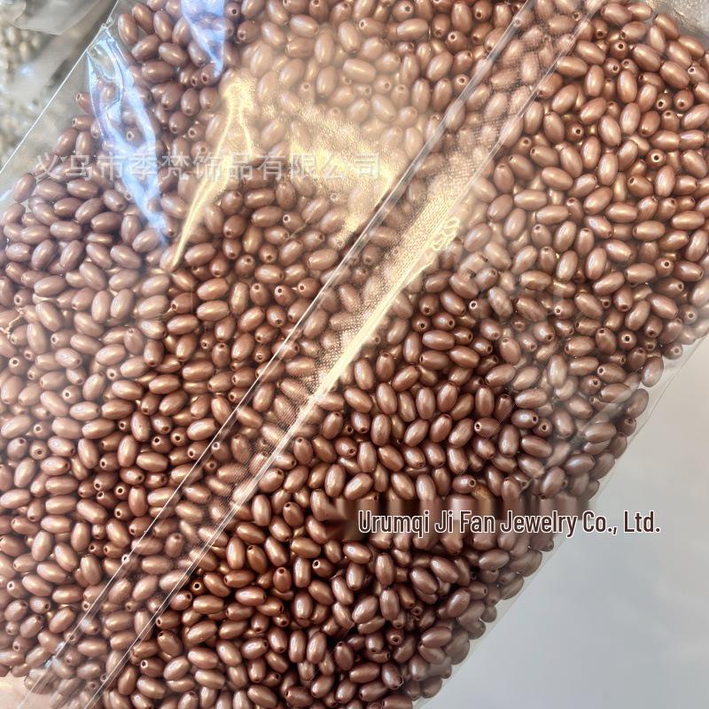 4x6mm Autumn/Winter Oval Rice Beads for DIY Jewelry Making