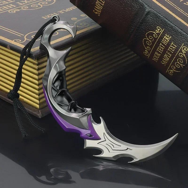 

15cm Valorant Keychains Karambit Knife Melee Reaver Weapon Game Peripheral Sword Uncut Katana Blade Accessorie Lovely GiftToy Collect