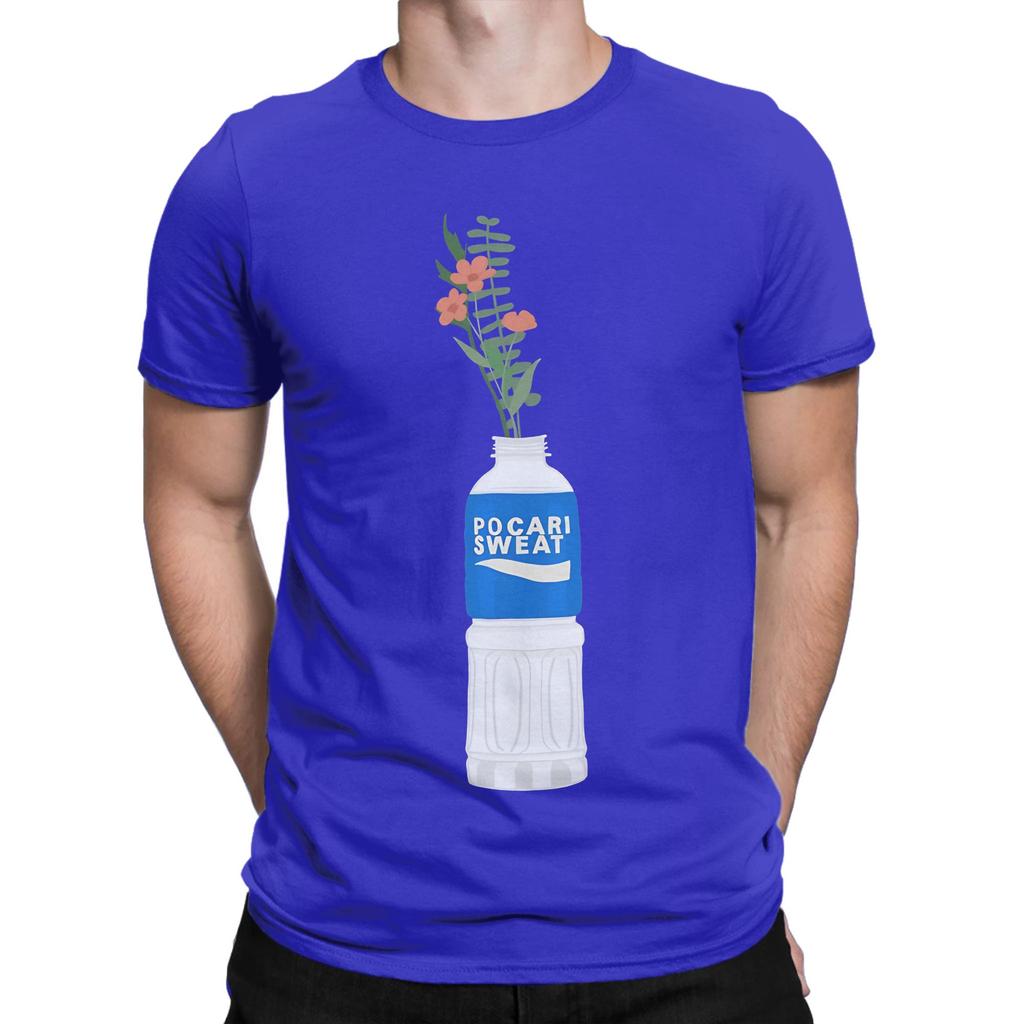 Pocari Sweat Bottle Flower Vase Funny 100 Cotton TShirt Pocari Sweat Tees Tops For Unisex