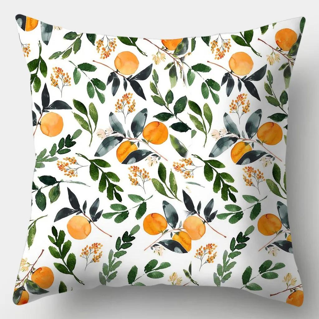 Fresh Style Pillowcase 45cmX45cm Square Sofa Pillow Cover Pretty Flowers Cushion