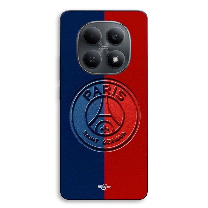 Coque de téléphone - MANIACASE - Xiaomi Redmi Note 15 5G - silicone TPU - Noir - PSG Paris Saint-Germain logo