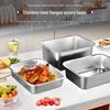 Churong Stainless Steel Deep Rectangular Buffet Pan