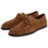 Zara Leather Round Toe Vintage Soft Suede Lace-Up Casual Shoes Women Shoes Brown 11509510105