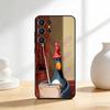 Cute Retro Villain Penguin Phone Case For Samsung S26,S25,24,23,22,30,21,10,9,Ultra,Plus,Lite,FE Soft Black Case