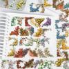 50Pcs/Set Retro Flower Wall Series 01 PET Stickers Waterproof DIY Fashion Doodle Decals Stickers