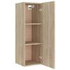 8 piece TV cabinet set in Sonoma oak effect engineered wood