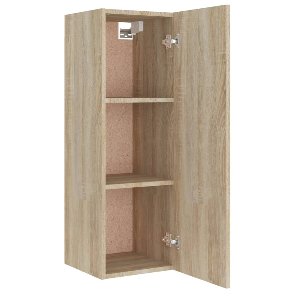 8 piece TV cabinet set in Sonoma oak effect engineered wood