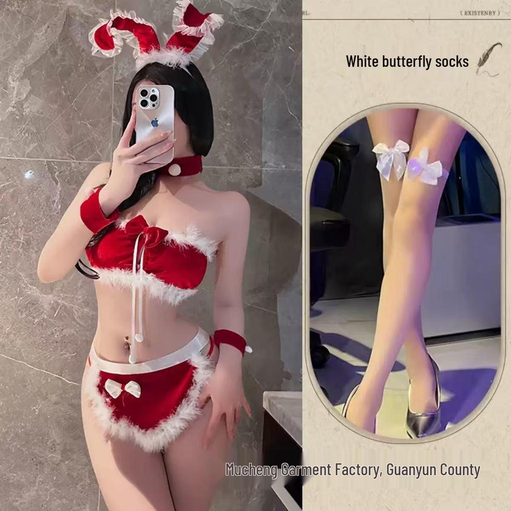 Mu Cheng Red Bunny Girl Lingerie Set - New Year & Christmas Edition
