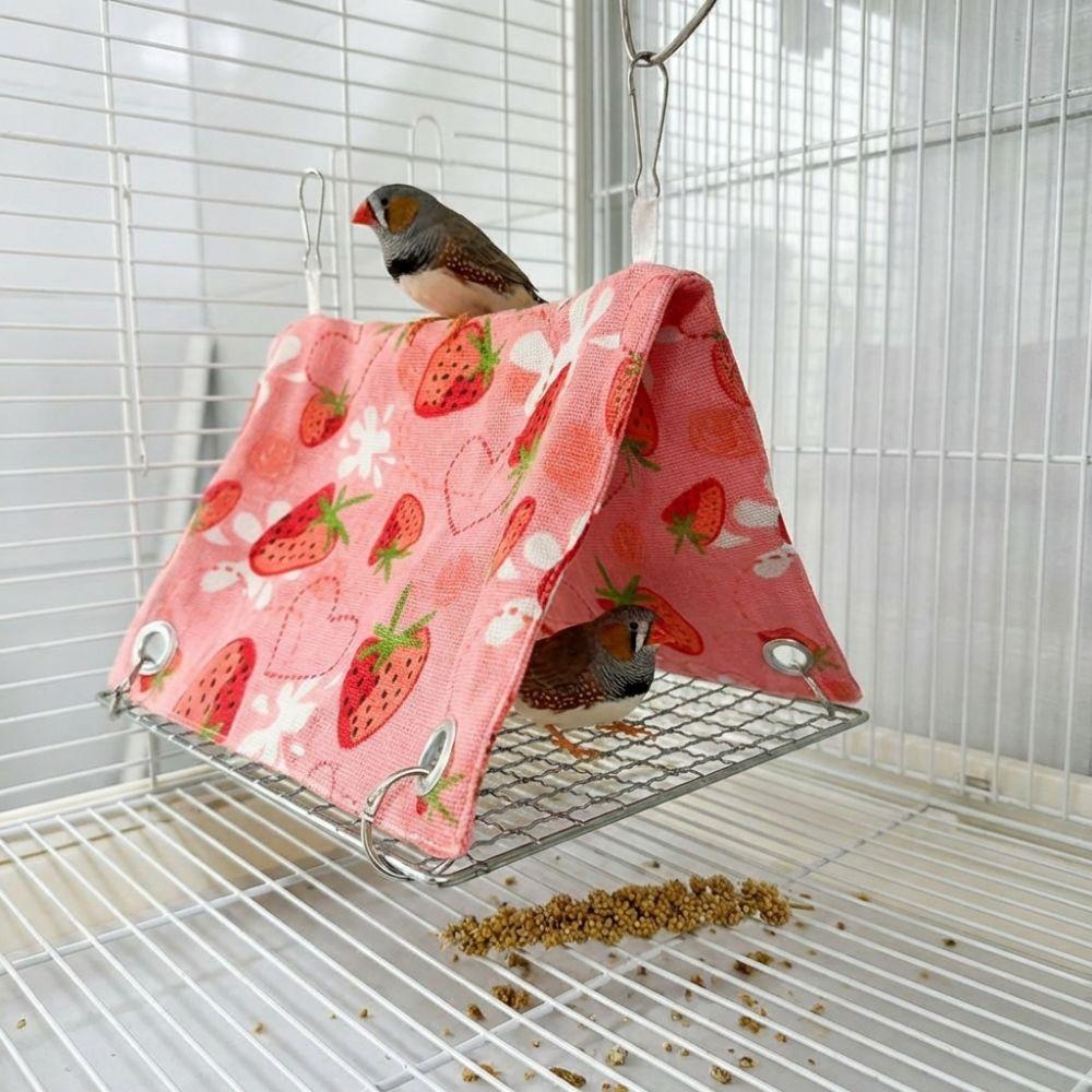 Breathable Parrot Hammock Bed Climb Toy Summer Tent Hut Removable Bird Sleep Nest For Small Pet