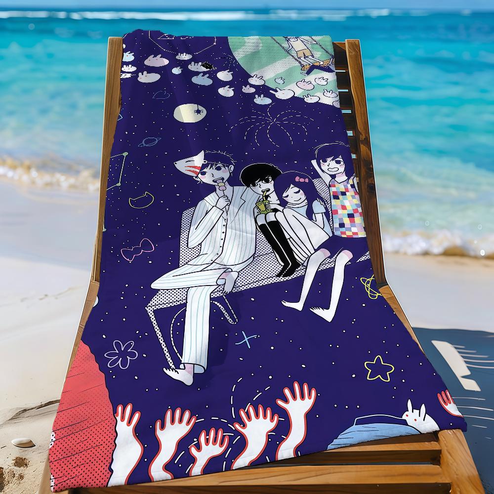 Game O-Omori CUTE Towel Quick Drying Beach Towels Are Suitable For Swimming Pools Camping Yoga And The Gym