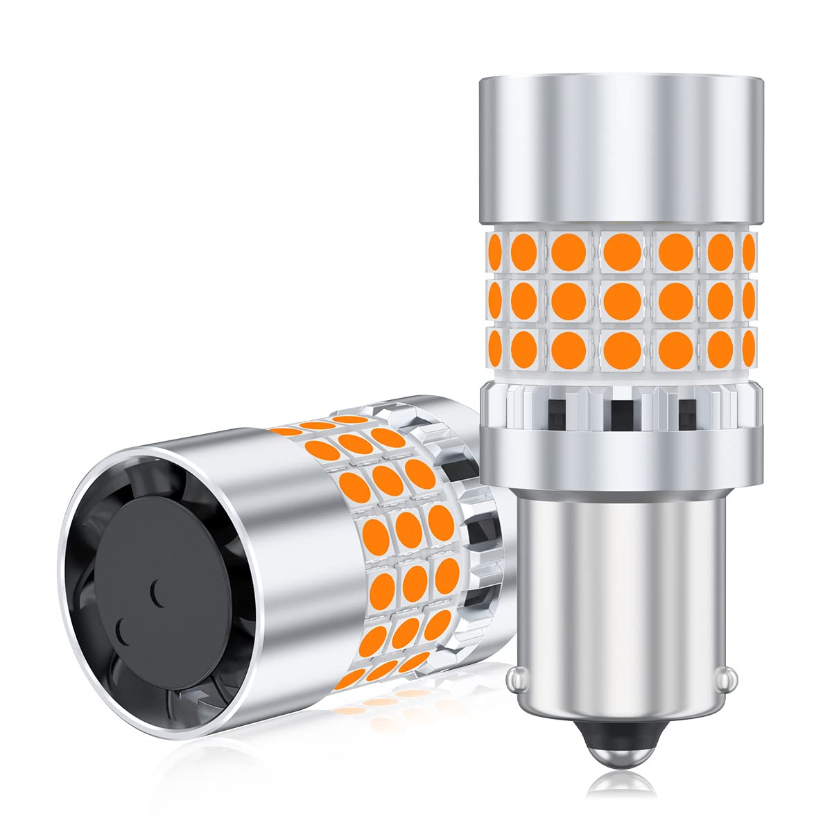 

GOSMY S25 LED Turn Signal Valve with Different Pin Angles, High Fla Prevention, Built-in S25 Pin angle difference оранжевый