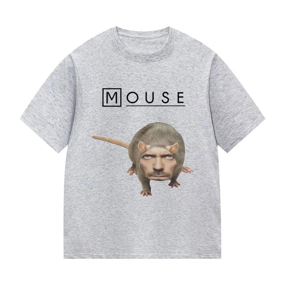 

HouseMouse MD Funny Graphic Tshirt Unisex Women Casual Oversized Short Sleeve T Shirt Fashion High Aesthetic Clothes 4XL