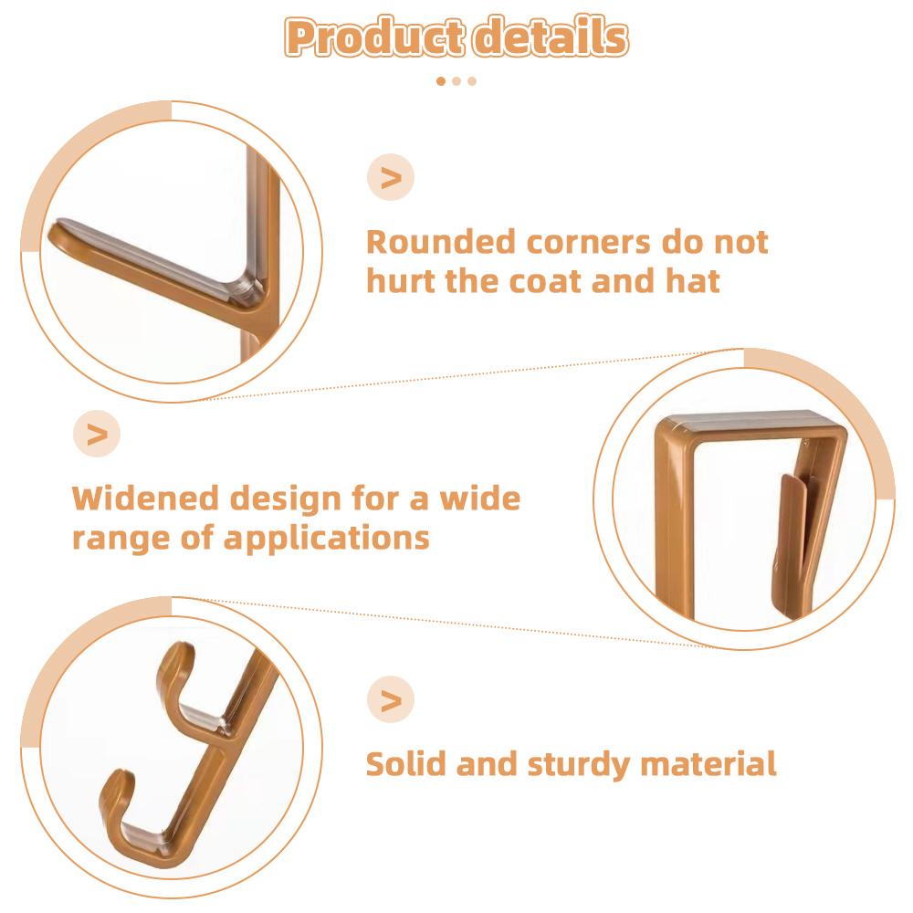 2Pcs Door Hanger Clothes Hanging Rack Over The Door Plastic Home Storage Organization Hooks Purse Holder for Bags Rails