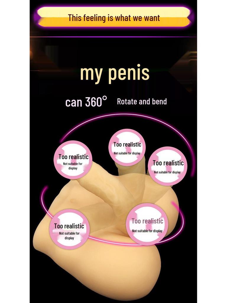 Dual-Use Dildo for Female and Male: Realistic Anal Entry Simulation for Self-Pleasure.
