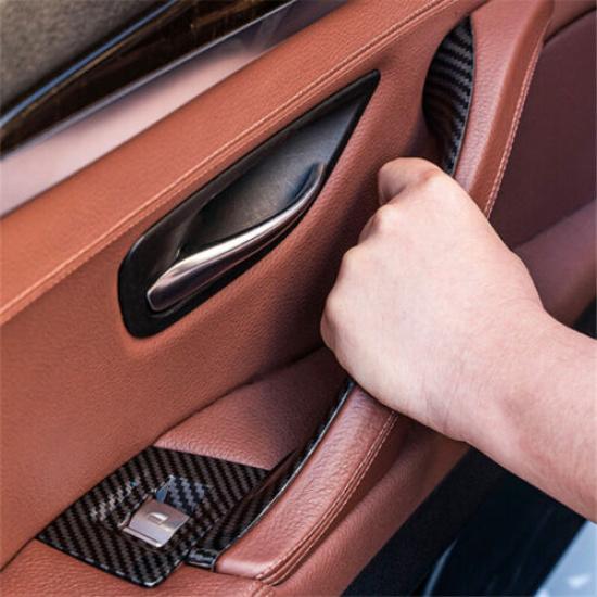 7Pcs For BMW 5 Series F10 F11 F18 520 523 Car interior Door Handle ABS Part Trim