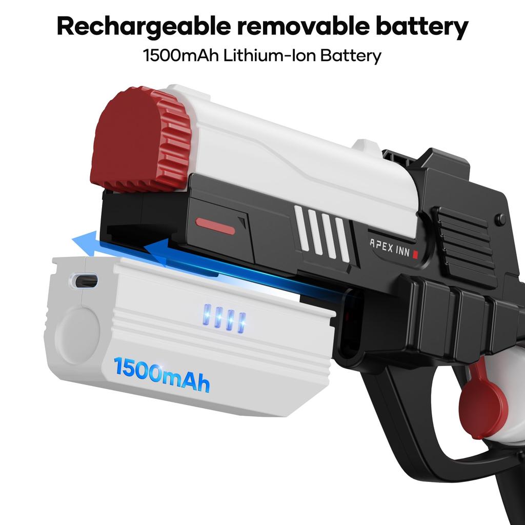 APEXINNO VR Elektrische Schaftabdeckung für Meta Quest 3 VR-Controller-Griff für Oculus Quest 3 Verbesserte VR-FPS-Realität Schieß-Imitations-Pistolengriff für VR