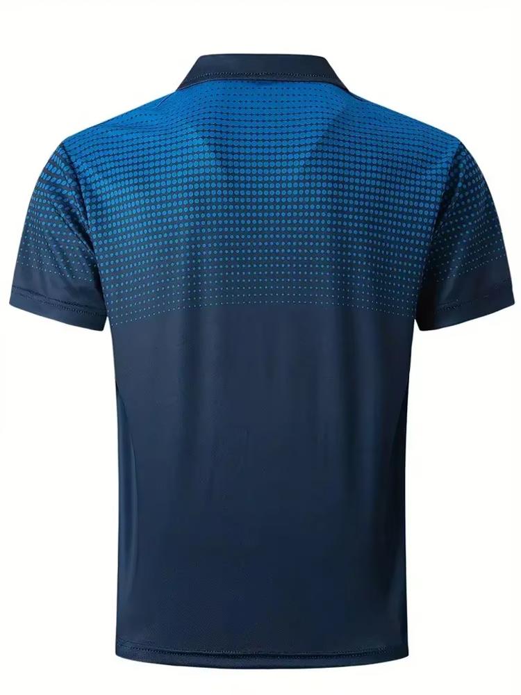 Knopf-Polo-T-Shirt für Herren Modisches Revers-Knopfhemd Streetwear Sommer Neu Kurzärmlig