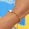 316L Stainless Steel New Fashion Fine Jewelry Minimalism Beaded Freshwater Pearl Charm Chain Choker Necklaces Bracelet For Women