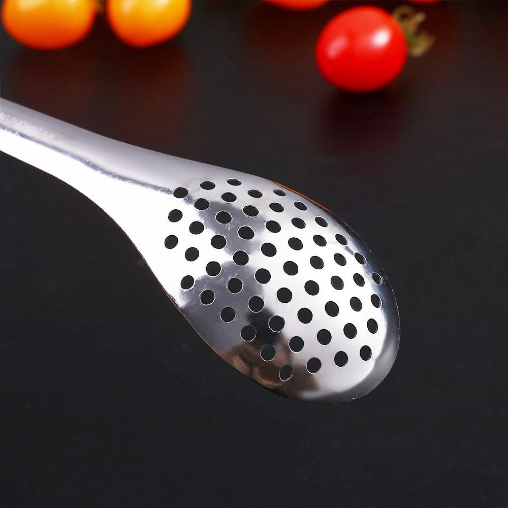 Home 56 Holes Cooking Dinner Colander Caviar Spoon Kitchen Tool Kitchen Gadgets Slotted Spoon