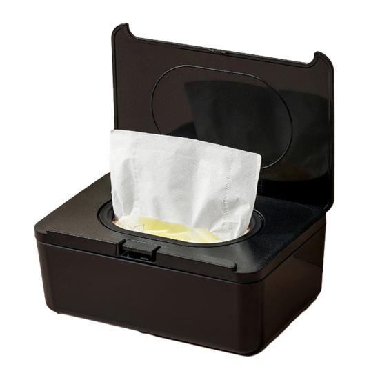 Wipes Dispenser, Refillable with Buckle-Sealed Cover Tissue Box, Dustproof Easy Pull Wipes Pouch Case for Bathroom
